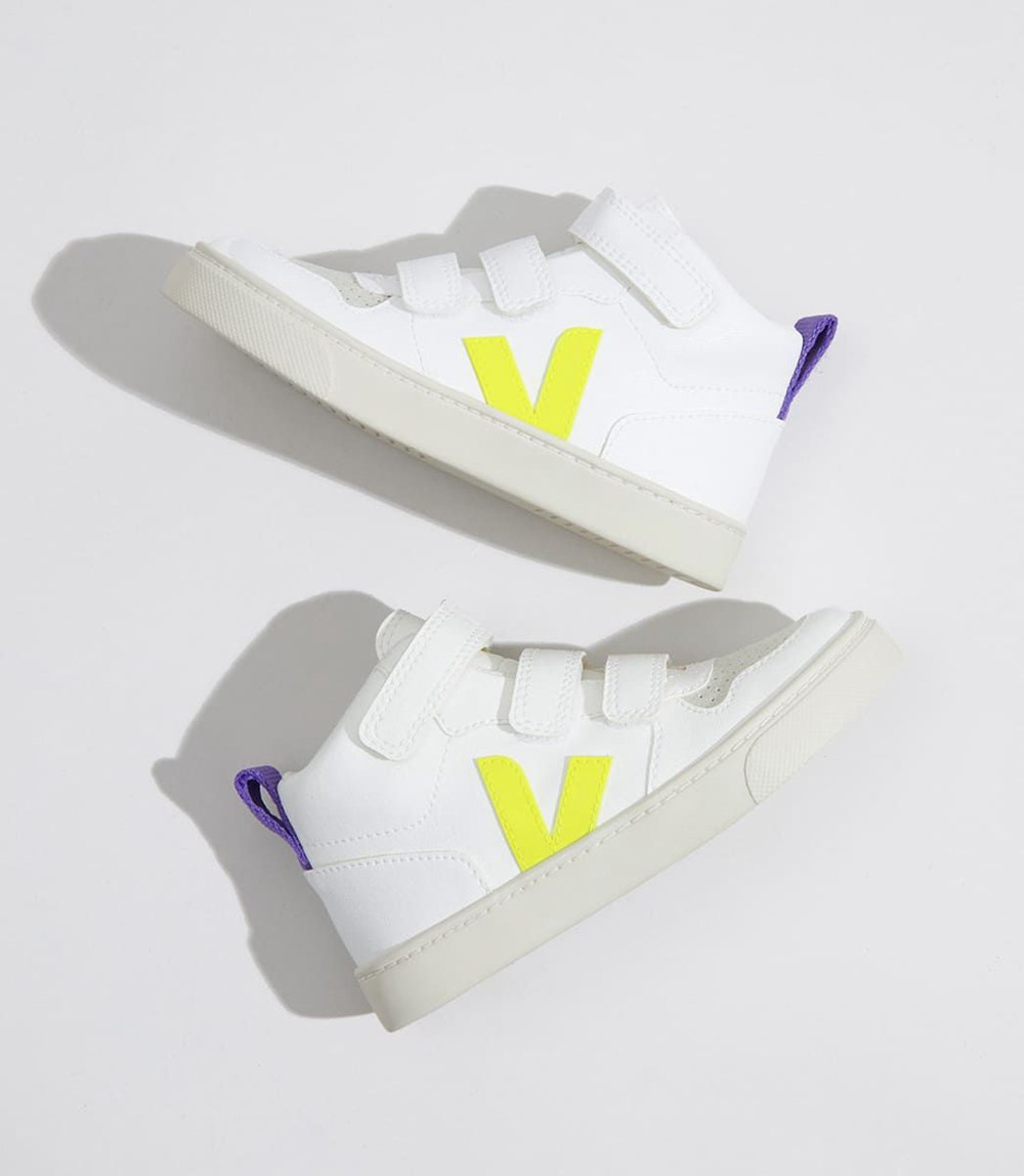 Veja Sneakers Barn - V-10 Mid Cwl - Vita - 253914-HAM